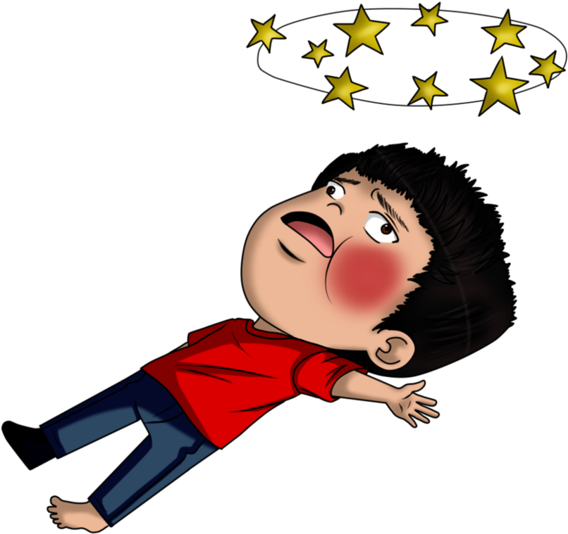 Adam Irigoyen Knocked Silly By Comedykos - Cartoon Knocked Out Stars (967x826)