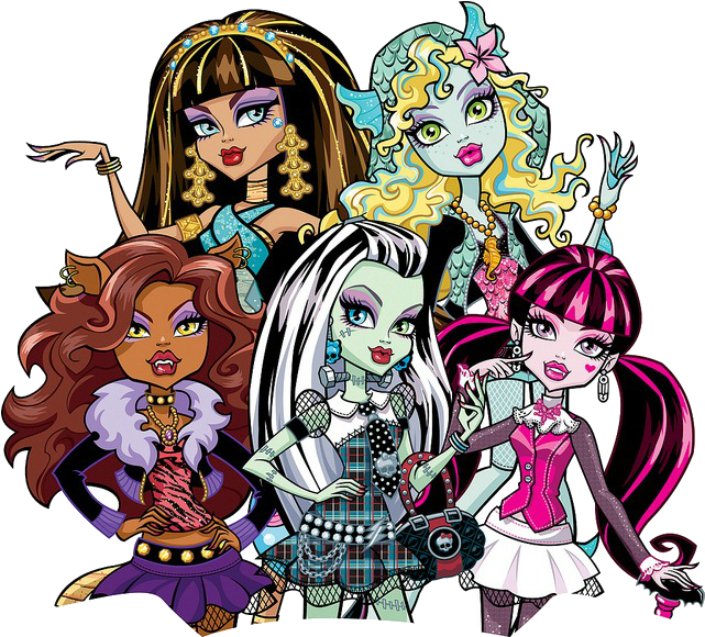 Monster High Clipart - Monster High Girls (711x601)