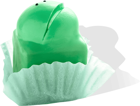 Sponge Cake Topped With A Creamy Filling, Encased In - Balfours Frog Cake (900x600)