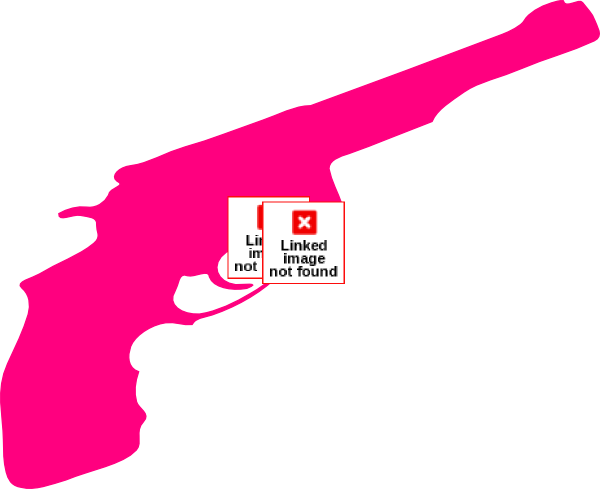 Pink Gun Clip Art At Clker - Pink Gun Clipart (600x489)