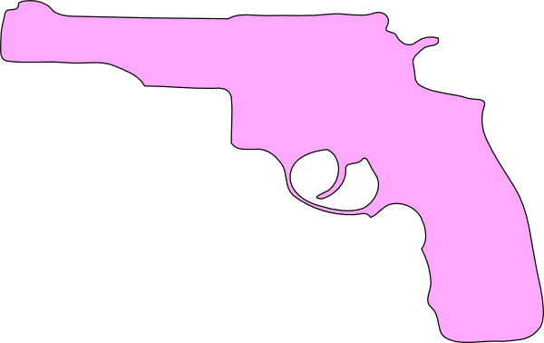 Pink Gun Cliparts - Gun (600x378)