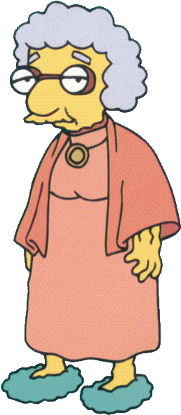 Grandma Van Houten2 - Bart Simpsons Grandma (284x624)