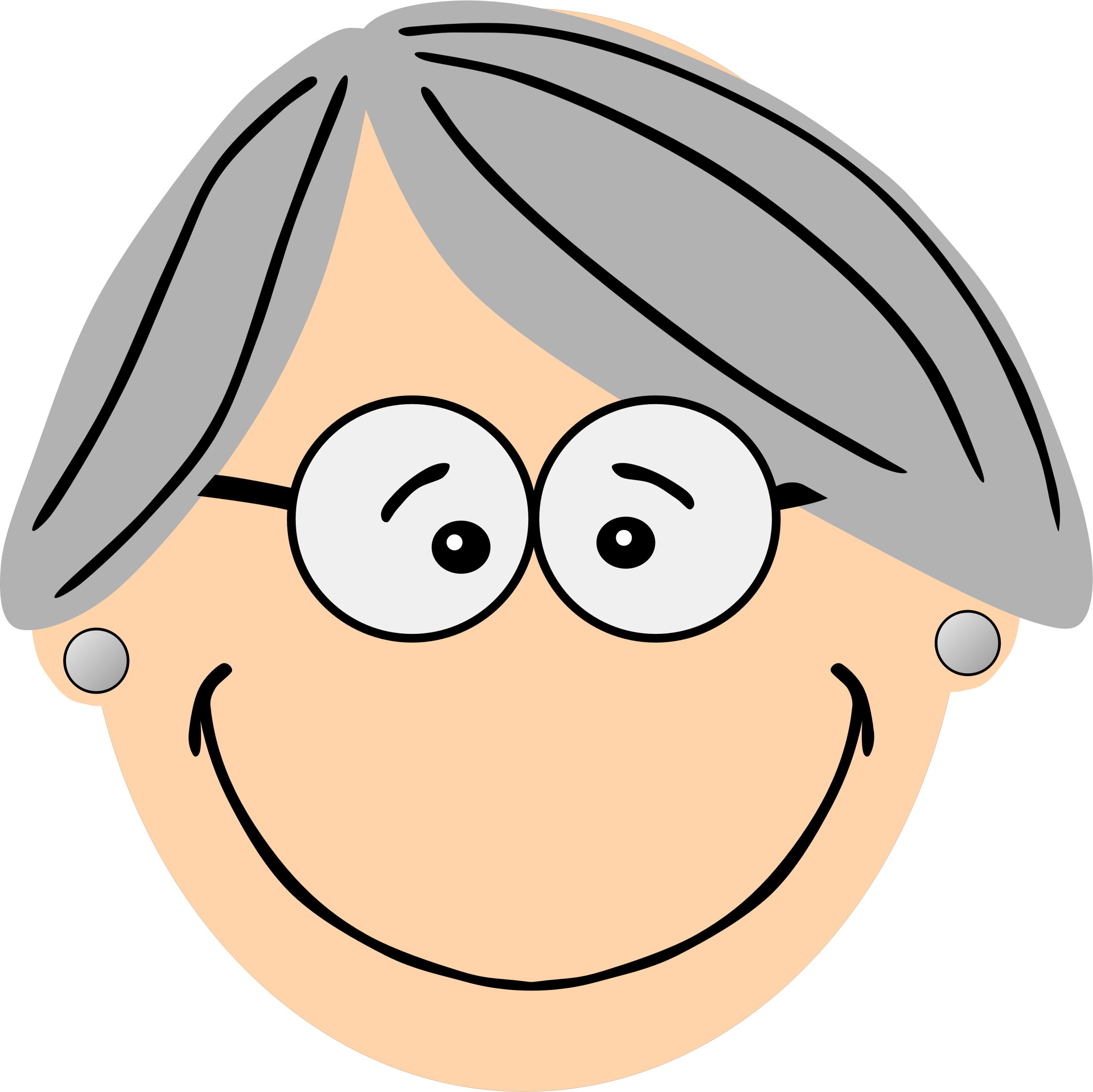 Medium Image - Grandma Face Clipart (2251x2248)