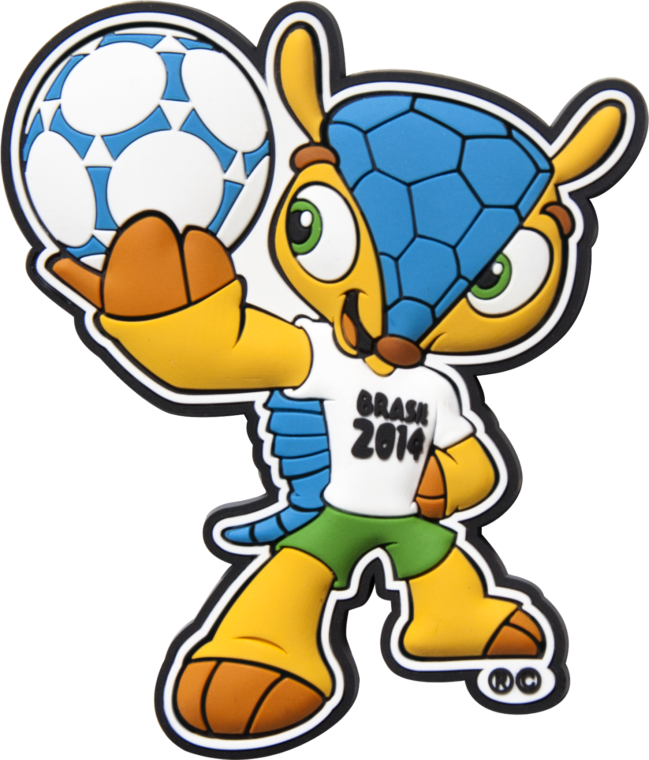 Mascot 2014 Fifa World Cup Brazil Vinyl Sticker - 2014 Fifa World Cup (1420x1600)