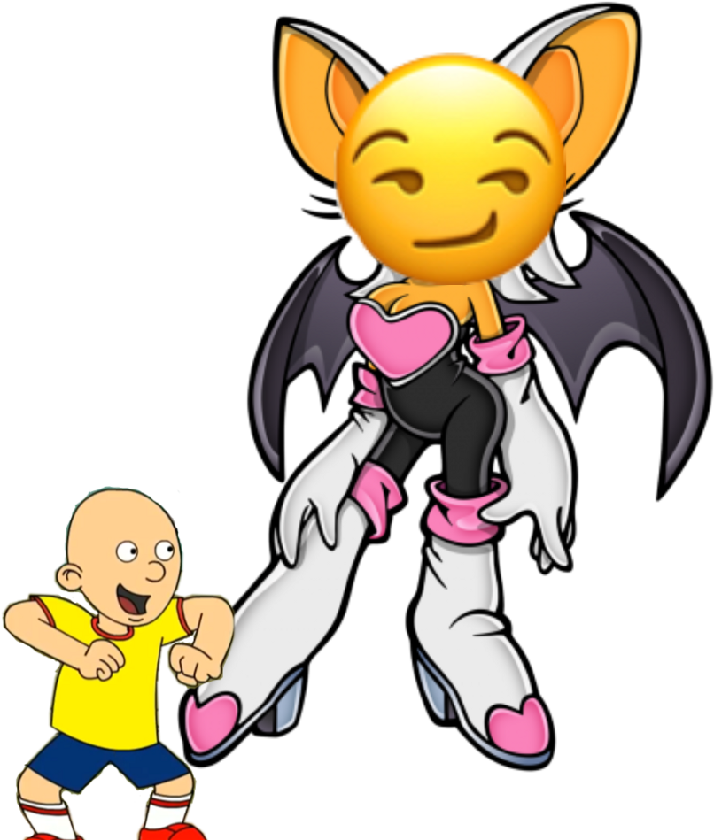 Emoji Face Goanimate Sonicx Caillou Rougethebat - Rouge The Bat Sonic (1024x1024)