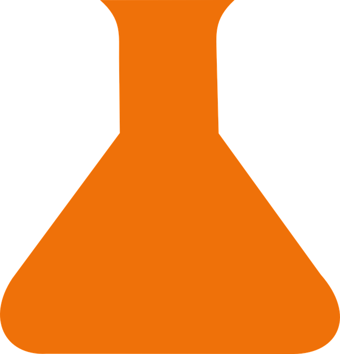 Science Beaker Cliparts 10, Buy Clip Art - Orange Triangle Clipart (690x720)