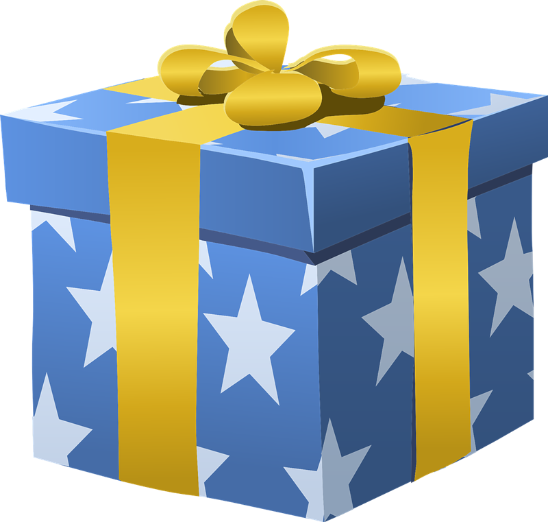 Birthday Present Cliparts - Gift Box Clipart (800x761)
