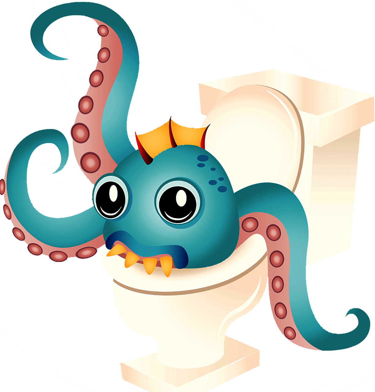Octopus Monster Clip Art - Octopus Monster Clip Art (1223x1281)