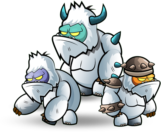 Monsters Yeti Character Set - Yeti Sprite 2d Free (600x500)
