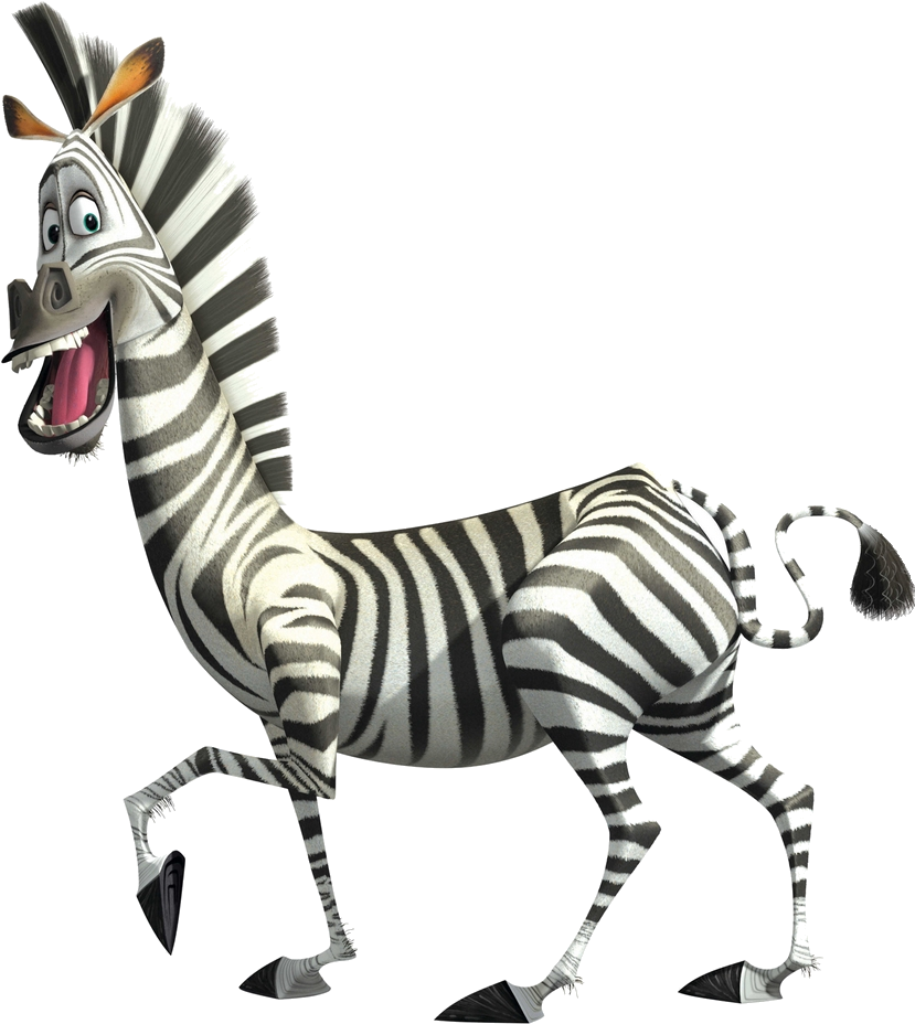 Zebra Cartoon Png Image Marty The Zebra - Marty Madagascar (960x960)