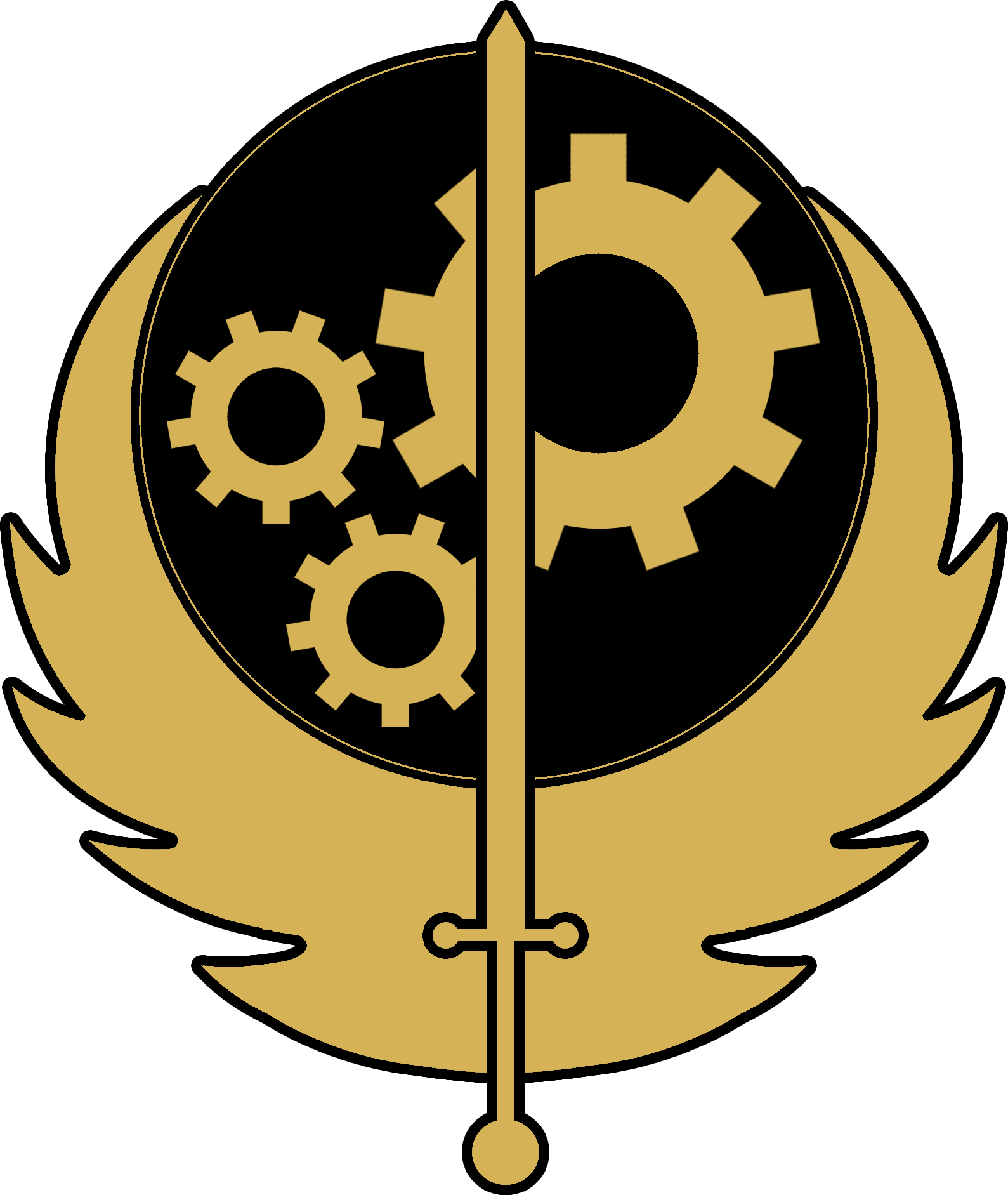 Brotherhood Mojave Chapter - Fallout 4 Brotherhood Of Steel Logo (1589x1883)
