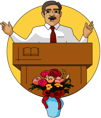 Pastor Clip Art Free - Pastor Clipart (345x400)