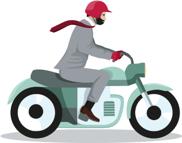 A Mobile Mortgage Advisor Riding A Motorcycle - Canadian Imperial Bank Of Commerce (480x301)