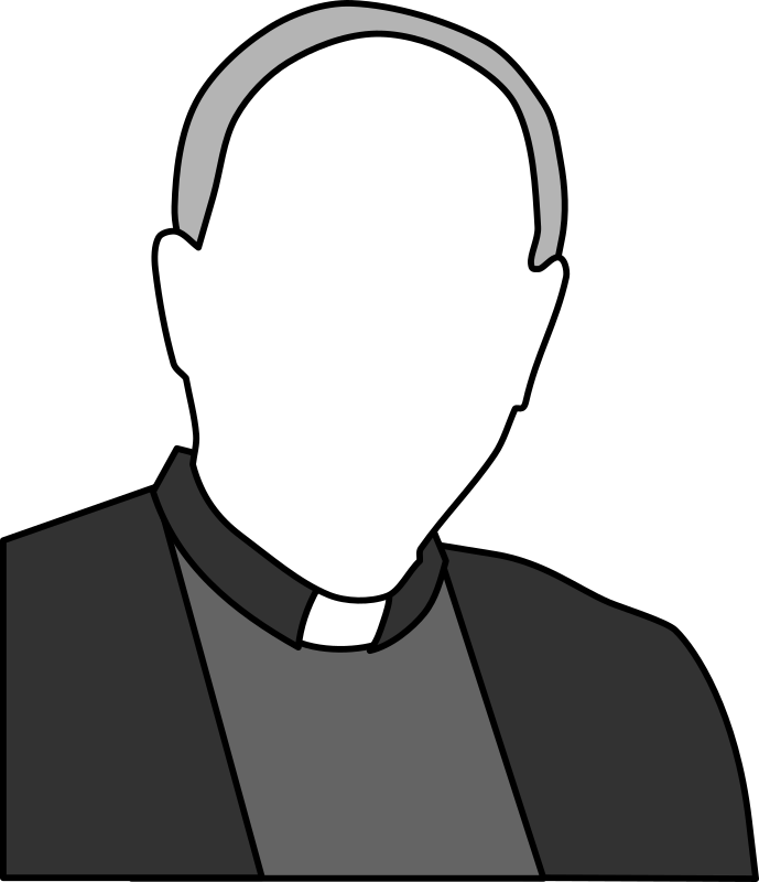 Pastor Schreib Uses The Scriptures To Clean Up - Priest Clip Art (2067x2400)