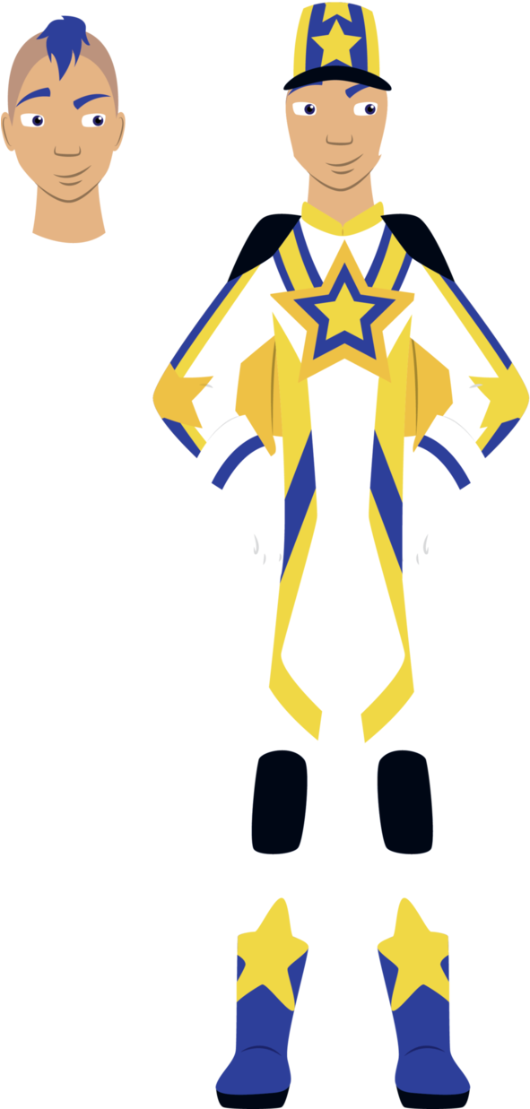 Human Darington By Chameleoncove - Blaze And The Monster Machine Humanized (631x1266)