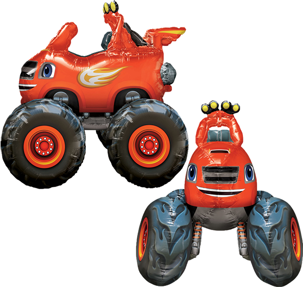 Blaze & The Monster Machines 37" Airwalker Balloon - Blaze And The Monster Machines Balloon (600x601)