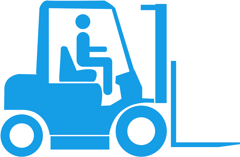 Nissan Forklift Picker Truck - Blue Forklift Logo (793x528)