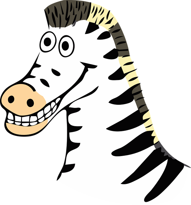 Cartoon Zebra Pictures 12, - Clip Art Of Zebra Face (671x720)