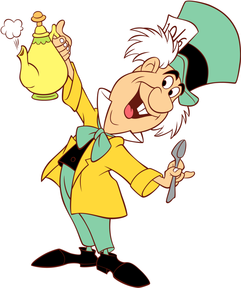 The Mad Hatter Alice's Adventures In Wonderland White - The Mad Hatter Alice's Adventures In Wonderland White (837x1024)