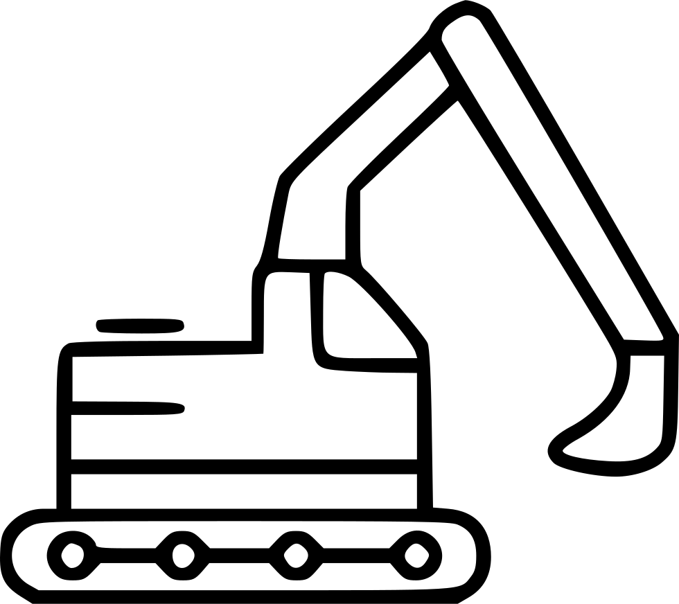 Png File - Excavator (980x872)