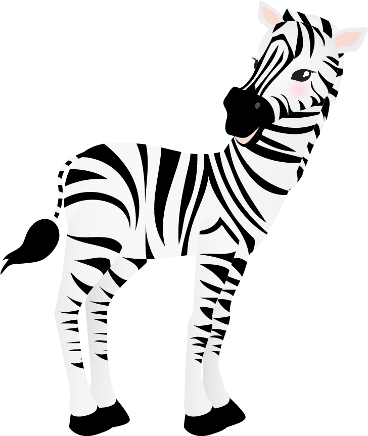 Tiger Cartoon Zebra - Tiger Cartoon Zebra (757x862)