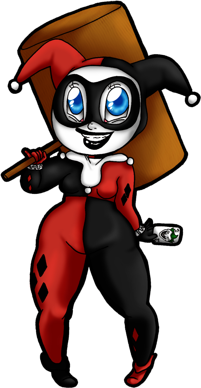 Harley Quinn Clipart Cute - Harley Quinn Cartoons Cute (900x1490)