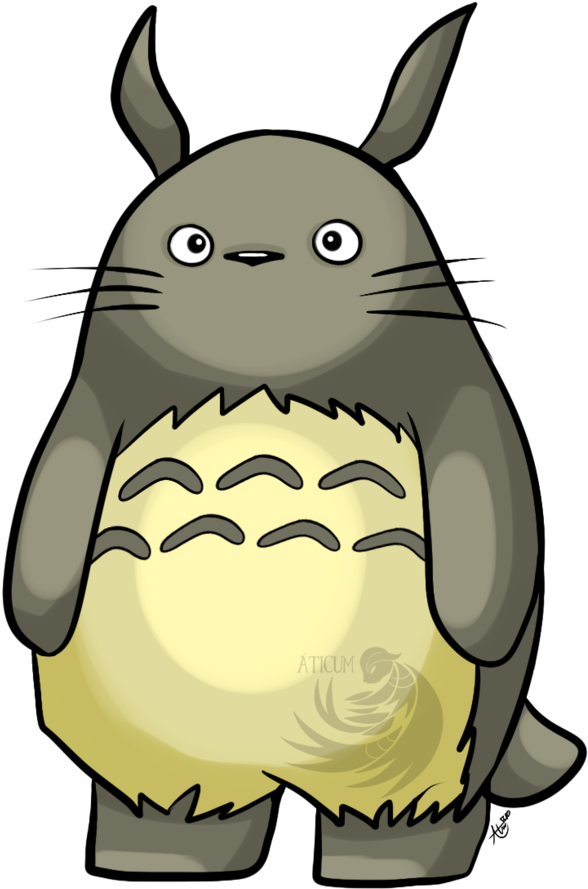 Totoro By Aticum - Cartoon (816x979)
