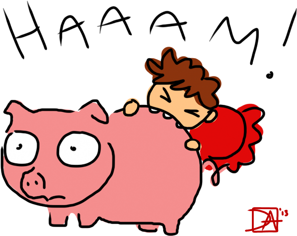 Diana And Carrie Get Spirited Away By The World Of - Ponyo Ham (640x480)