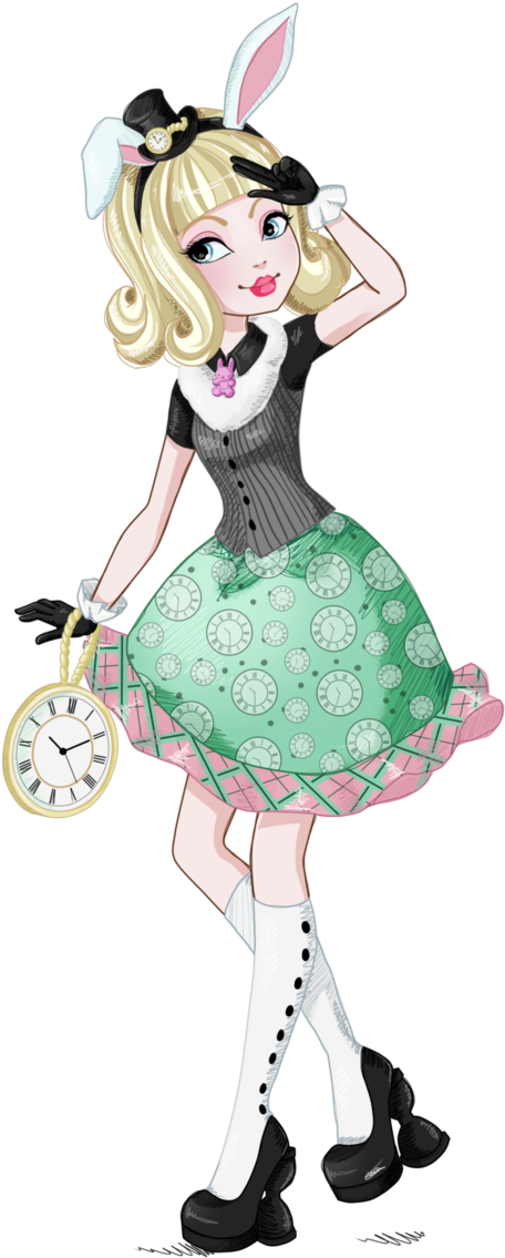 Again An Other Fanart Of The New Eah Releases, Bunny - Ever After High Bunny Blanc (668x1195)