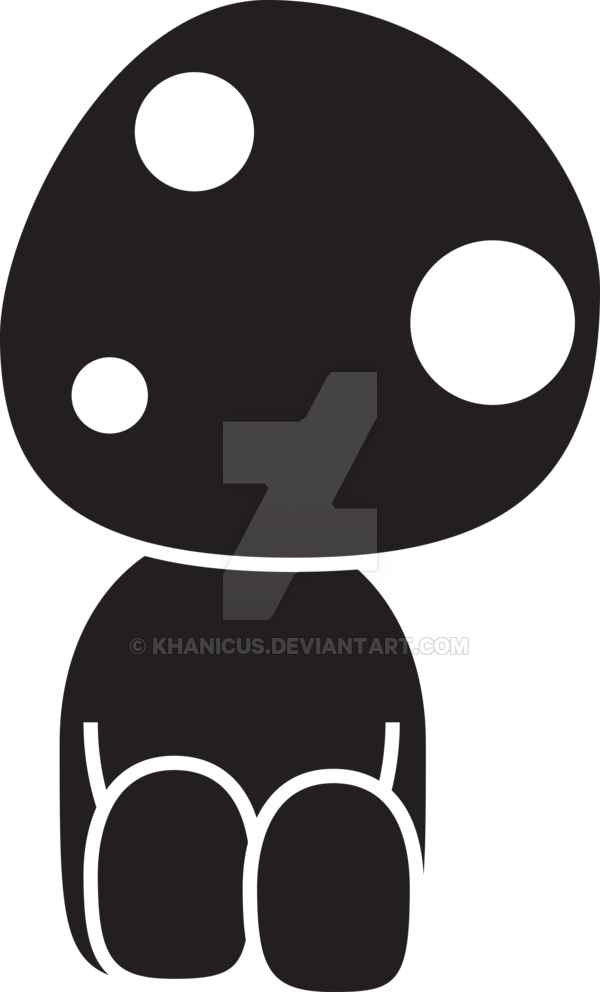 Princess Mononoke Silhouette (600x992)