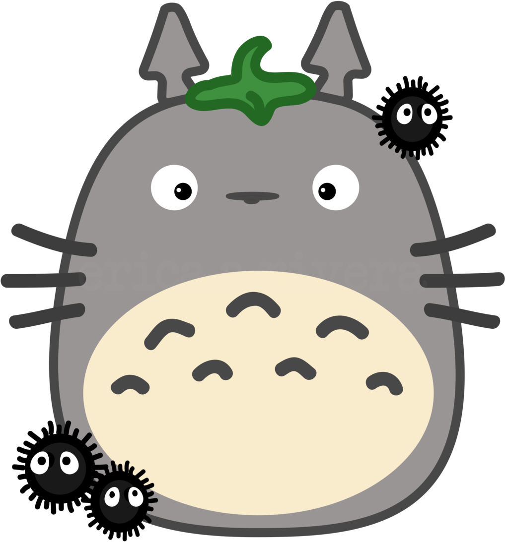 Totoro Design By Viciouscherry Totoro Design By Viciouscherry - Susuwatari (1024x1097)