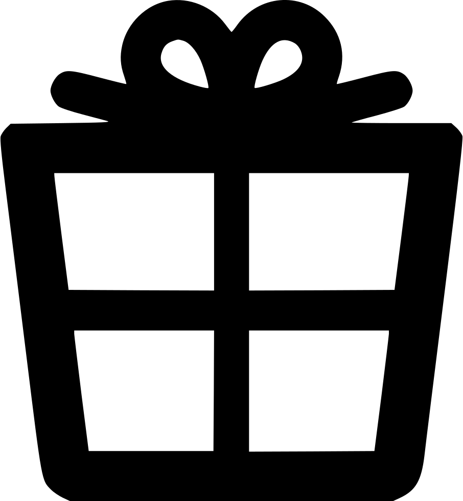 Png File - Gift Outline Png (906x980)