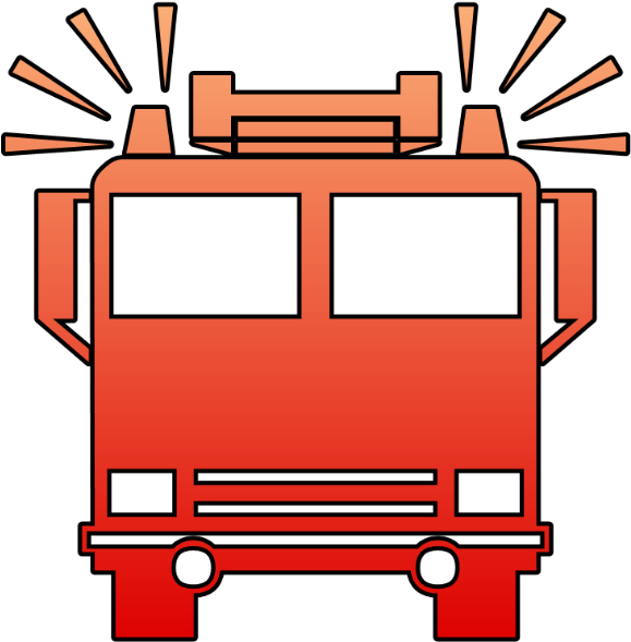 Car Fire Engine Truck Clip Art - Fire Truck Symbol Png (589x600)