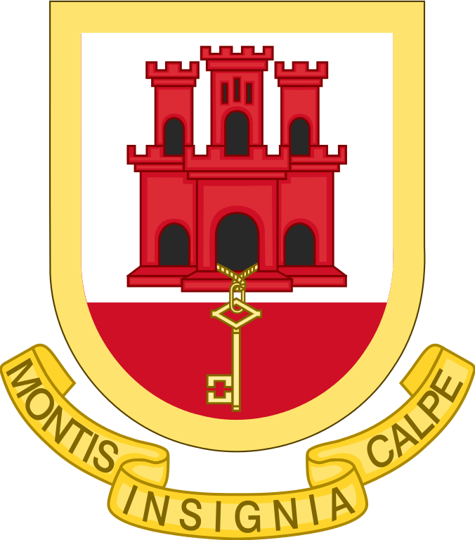 Coat Of Arms Of Gibraltar - Gibraltar Coat Of Arms (676x768)
