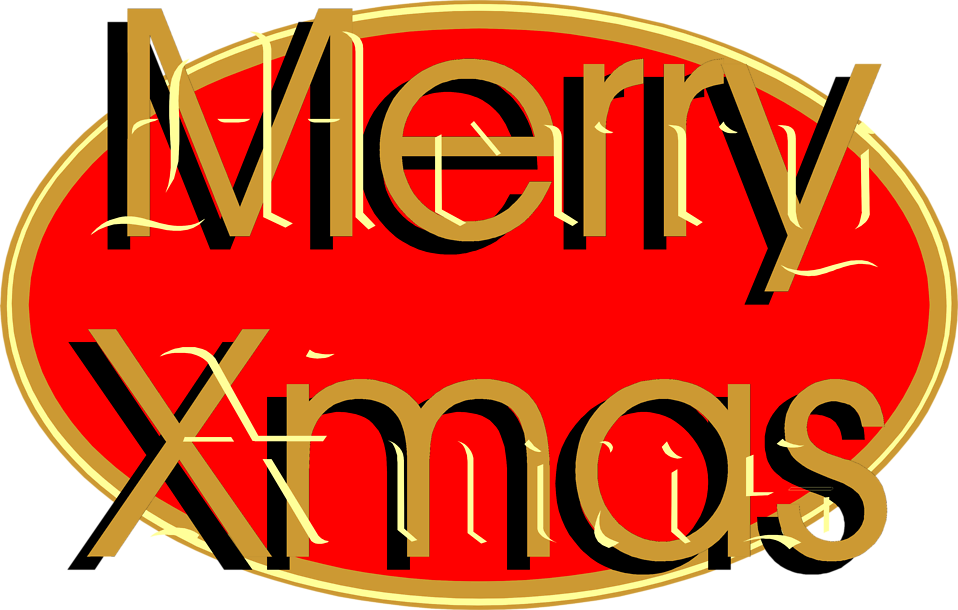 Illustration Of Red And Gold Christmas Text - Illustration Of Red And Gold Christmas Text (958x610)