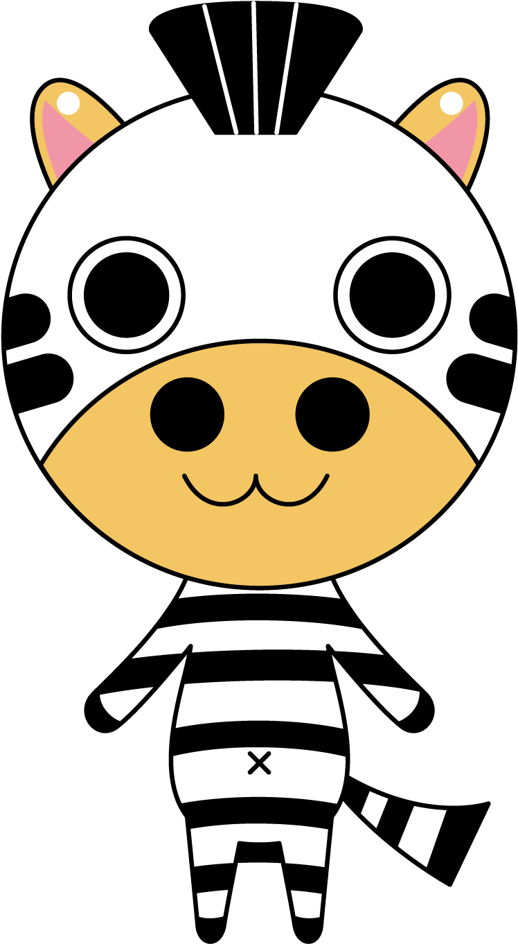 Cattle Zebra Cartoon Illustration - Cattle Zebra Cartoon Illustration (1500x1500)