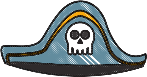 Pirate Hat Isolated - Graphic Design (550x550)