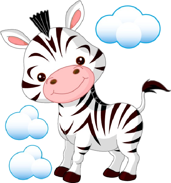 Funny Baby Zebra Pictures - Cartoon Pictures For Baby Room (600x600)
