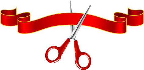 Scissors Ribbon Opening Ceremony Clip Art - Ribbon Cutting Clip Art (500x501)