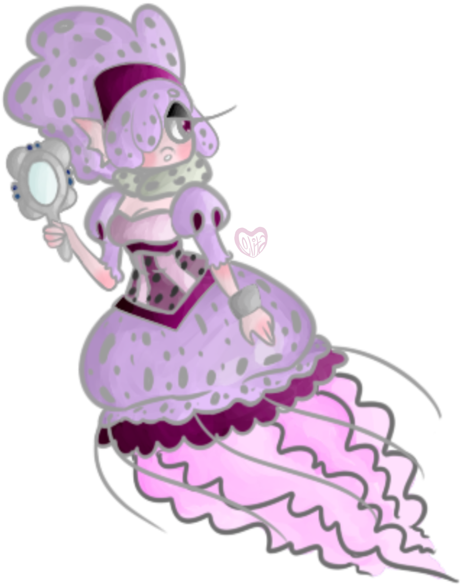 The Jellyfish Princess By Lolitaoftheundead The Jellyfish - Cartoon (1024x1178)