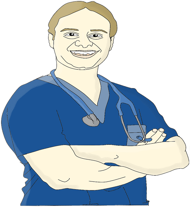 Male Nurse Cartoon 16, Buy Clip Art - Enfermero Vectores (900x720)