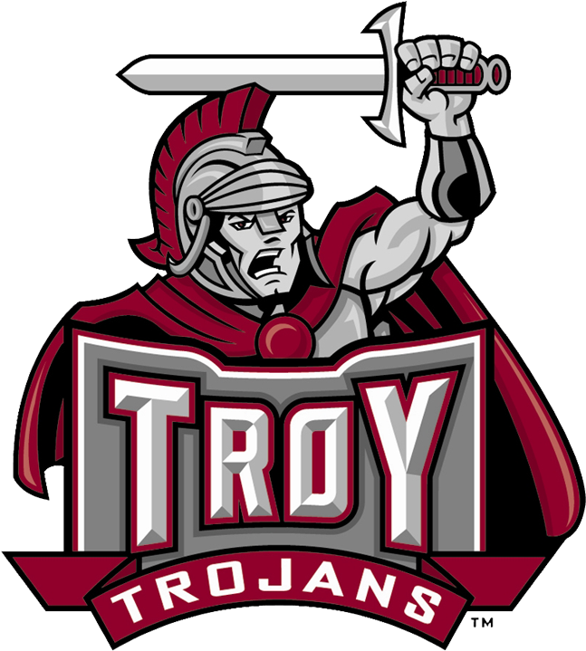 Dayes, Samuels Help Nc State Roll Past Troy 49-21 In - Troy University Football Logo (1096x722)