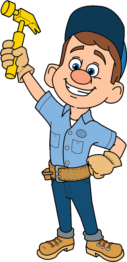 Fix It Felix Jr Png Download Image - Cartoon Fix (454x910)
