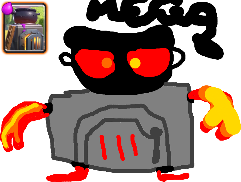 Clash Royale Human Buildings Furnace By Megaknight - Cartoon (800x600)