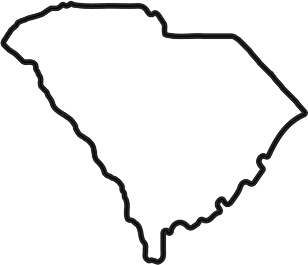 State Rubber Stamps Â€“ Page 2 Â€“ Stamptopia - South Carolina Outline Transparent (600x600)