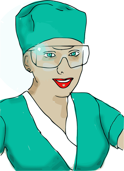 Male Nurse Cartoons 9, Buy Clip Art - Gafas De Seguridad Enfermeria (524x720)