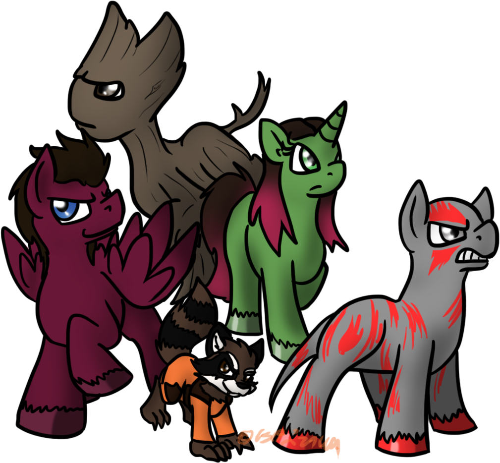 Guardians Of The Pony Galaxy By Usagi Zakura - Rocket Raccoon (1024x1024)