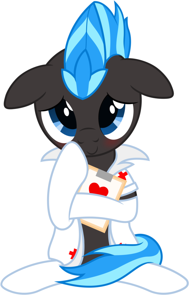 Waveywaves, Blushing, Boop, Clipboard, Clothes, Male, - Cartoon (683x1024)