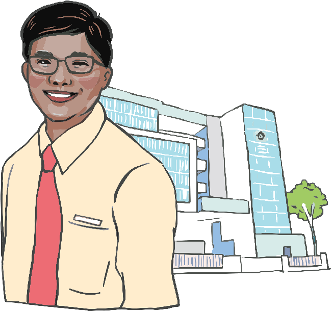 Hafiz A Nursing Home Director - Cartoon (868x658)