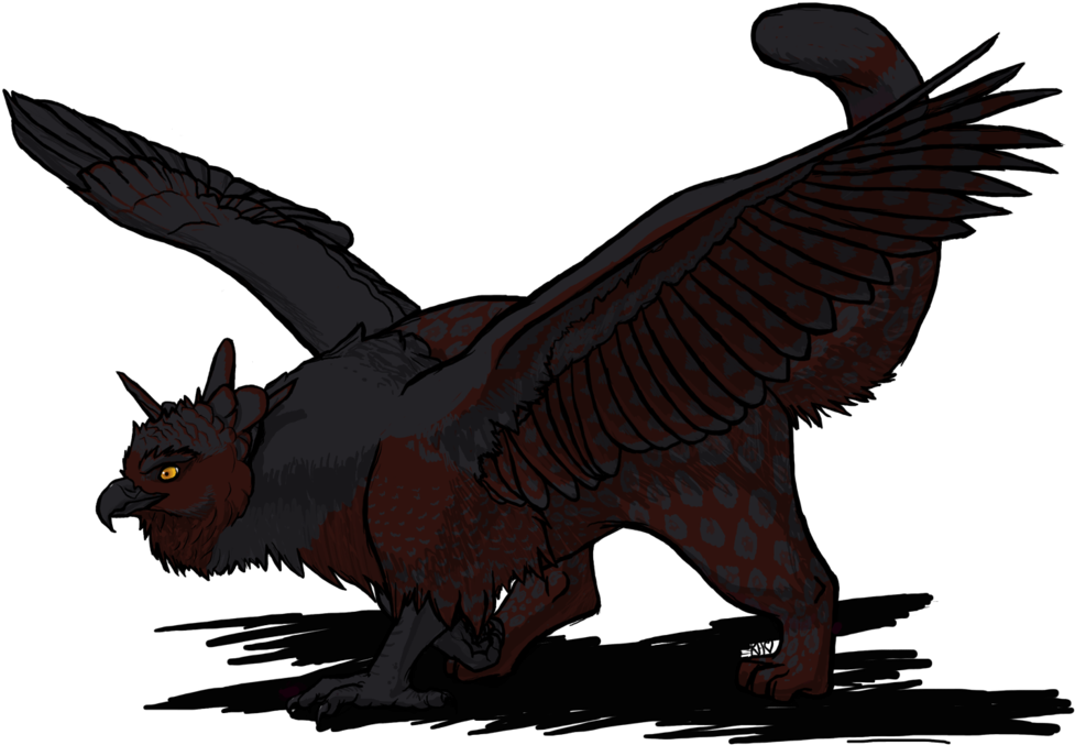 Inktober Catch Up - Harpy Eagle Jaguar Griffon (1024x736)